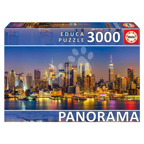 Puzzle New York Skyline Panorama Educa 3000 dílků a Fix lepidlo