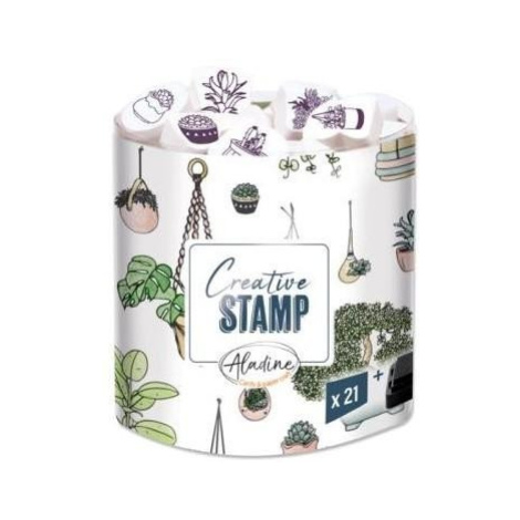 Razítka Creative Stamp - Rostliny, 21 ks ALADINE