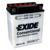 Motobaterie EXIDE BIKE Conventional 14Ah, 12V, EB14L-B2