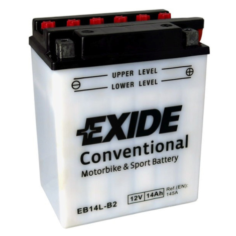 Motobaterie EXIDE BIKE Conventional 14Ah, 12V, EB14L-B2