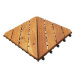 SHUMEE Terasové dlaždice 30 × 30 cm, 30 ks, masivní akáciové dřevo, hnědé