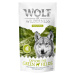Wolf of Wilderness Training "Explore" snack, 100g - 15 % sleva - “Explore the Green Fields" s ku