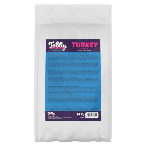 Tobby Natural Adult Dog Turkey - 14kg