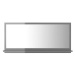Koupelnové zrcadlo šedé vysoký lesk 80x10,5x37 cm dřevotříska 804579
