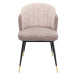 KARE Design Béžová čalouněná jídelní židle Hojas Flitter
