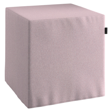 Dekoria Sedák Cube - kostka pevná 40x40x40, pastelově růžový melanž, 40 x 40 x 40 cm, Amsterdam,