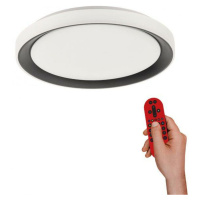 LEUCHTEN DIREKT is JUST LIGHT LED stropní svítidlo kruhové černé s funkcí změny barev Smart Home