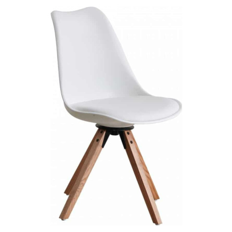 Tempo Kondela Stylová otočná židle ETOSA - bílá + kupón KONDELA10 na okamžitou slevu 3% (kupón u
