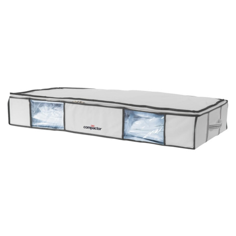 Sada 2 bílých úložných boxů pod postel s vakuovým obalem Compactor XLarge Underbed Life, 105 x 1