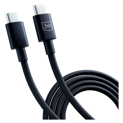 3mk datový kabel - Hyper Cable USB-C / USB-C 100W 1.2m, černá