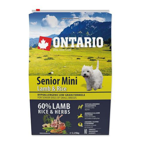 ONTARIO Senior Mini Lamb & Rice 2.25 kg