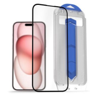 AlzaGuard 2.5D Glass EasyFit DustFree 2 Pack pro iPhone 15 Plus s instalačním rámečkem