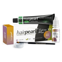 HairPearl Cosmetics Tinting Kit Mini PPD Free - set pro barevné obočí, řas nebo brady 1 - černá 