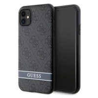 Kryt Guess iPhone 11 / Xr grey hardcase 4G Stripe (GUHCN61P4SNK)