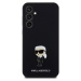 Karl Lagerfeld Liquid Silicone Metal Ikonik kryt Samsung Galaxy S23 FE černý