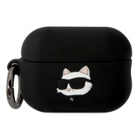 Karl Lagerfeld 3D Logo NFT Choupette Head Silikonové Pouzdro pro Airpods Pro 2 Black