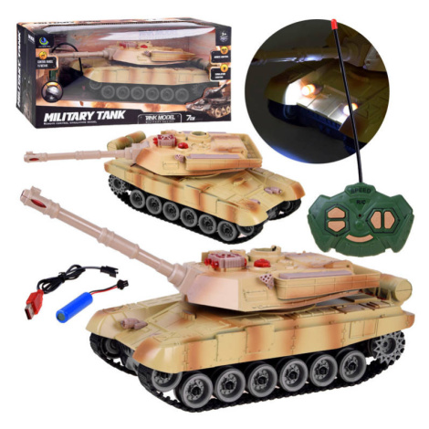 mamido Tank na dálkové ovládání s efekty hnědý RC