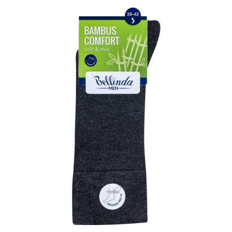 Bellinda BAMBUS Comfort vel. 39–40 pánské ponožky šedé