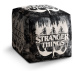 Sablio Taburet Cube Stranger Things White: 40x40x40 cm