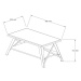 Kalune Design Konferenční stolek Konik borovicové dřevo