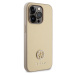 Guess PU 4G Strass Metal Logo kryt iPhone 15 Pro Max zlatý