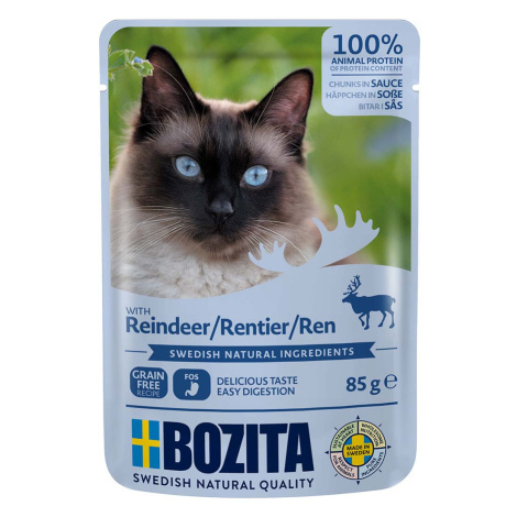 Bozita Pouch kousky v omáčce se sobím masem 12 × 85 g