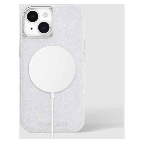 Pouzdro Case Mate Shimmer Iridescent case iPhone 15 MagSafe Stříbrná