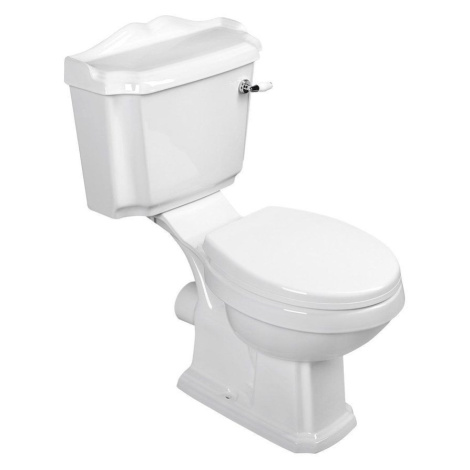 AQUALINE ANTIK WC kombi, retro, spodní/zadní odpad, bílá AK107-01