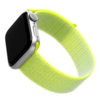 FIXED Nylon Strap pro Apple Watch 42/44/45/Ultra 49mm limetkový