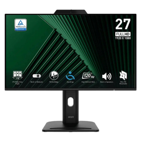 MSI Pro/MP272PMG/27"/IPS/FHD/120Hz/1ms/Black/2R