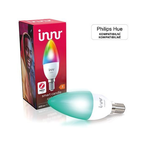 Innr Chytrá LED žárovka E14 Color, tvar svíce, kompatibilní s Philips Hue, 16M barev a tóny bílé Innr Lighting