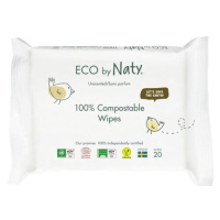 Eco by Naty Vlhčené ubrousky bez vůně - pro citlivou pokožku 20 ks