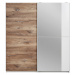Skříň Se Zrcadlem Stripe Š. 180cm,bílá/dub Flagstaff