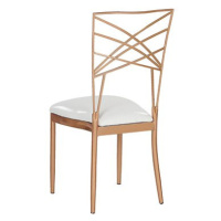 Sada 2 jídelní židle růžové zlato GIRARD, 207938