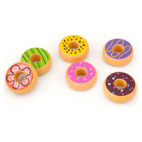 Viga Toys Dřevěné koblihy Viga Donuts 6 ks