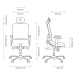 ASANA Seating Ergonomická kancelářská židle Asana Architect Barva čalounění: Látka Atlantic Modr