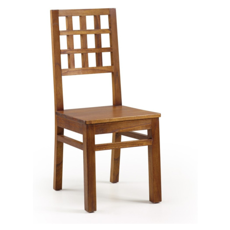 Estila Designová dřevěná jídelní židle Star z masivu 100cm