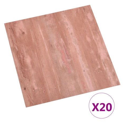 vidaXL Samolepicí podlahové desky 20 ks PVC 1,86 m² červené