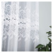 Dekorační krátká vzorovaná záclona na žabky BASTIA 160 bílá 270x160 cm MyBestHome