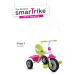 smarTrike dětská tříkolka Play GL 1470200 růžovo-zelená