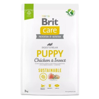 Brit Care Dog Sustainable s kuřecím a hmyzem Puppy 3 kg