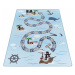 Dětský protiskluzový koberec Play ostrov pokladů