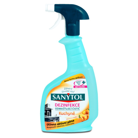 Sanytol - Dezinfekční odmašťující čistič na kuchyně 500 ml