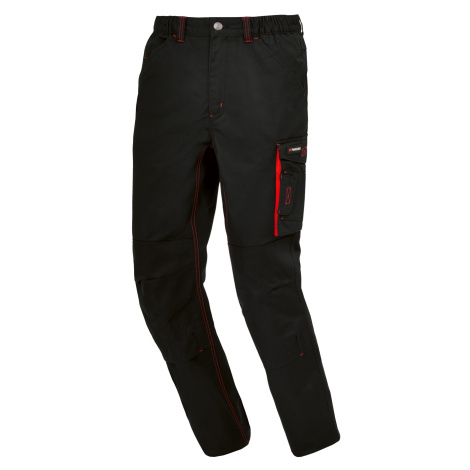 Parkside® Pánské zateplené pracovní kalhoty (černá/červená, 48)