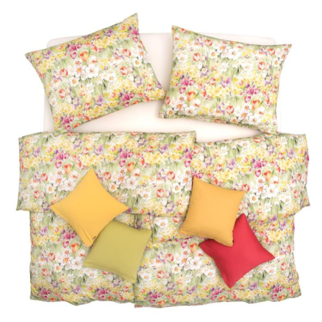 SCANquilt povlečení SATÉN DESIGN spring dream pestrá 140 x 200/70 x 90 cm