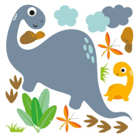 Nástěnné dětské samolepky Ambiance Cute Dinosaurus Stickers