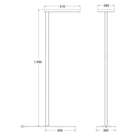 BRUMBERG BRUMBERG Adrea LED stojací lampa mikroprizmatická