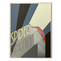 Obraz na plátně Marvel - Spider-Man Building, (30 x 40 cm)