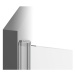 Ravak Chrome CSD1 - 80 white+transparent, sprchové jednodílné dveře 80 cm, bílý rám, čiré sklo