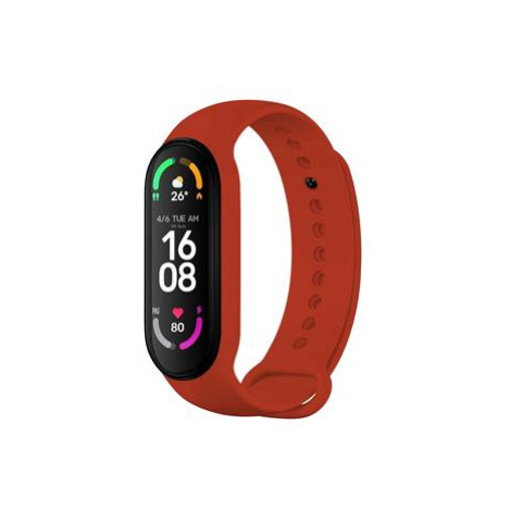 Silikonový řemínek FIXED Silicone Strap pro Xiaomi Band 7/ Mi Band 6/ Mi Band 5, červená